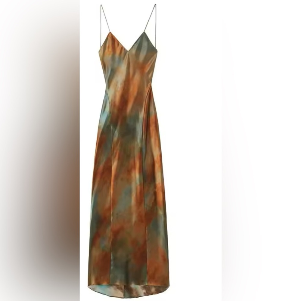 Gradient slip dress